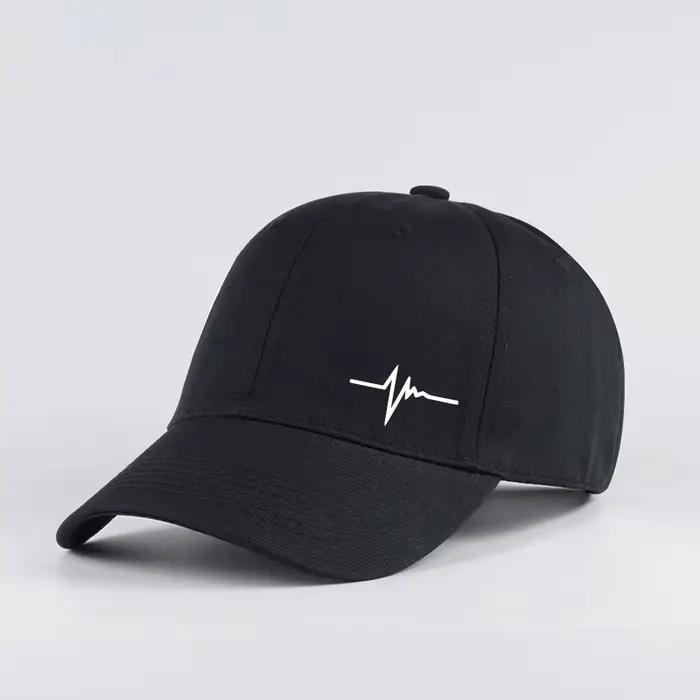 Casquette de baseball avec imprimé Heartbeat ECG Lifeline pour hommes et femmes