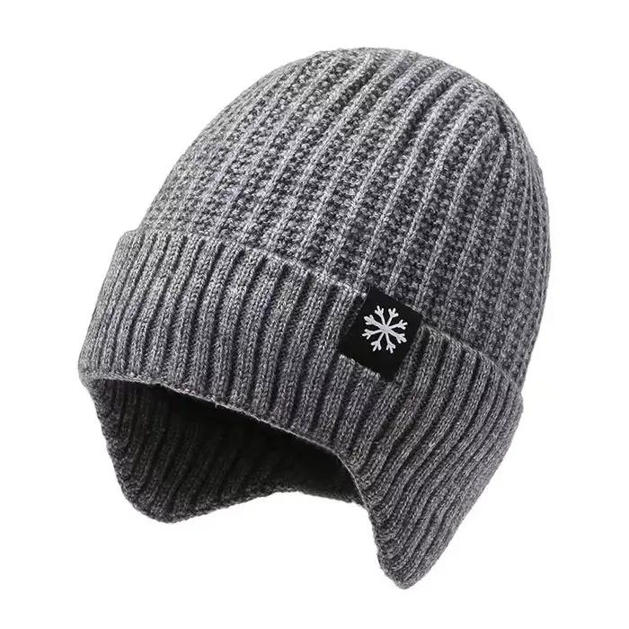 Chapeau pour hommes hiver chaud tricoté