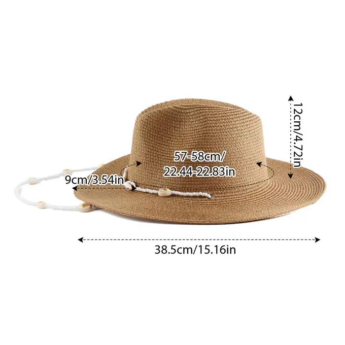 Chapeau de paille d'été pour la plage