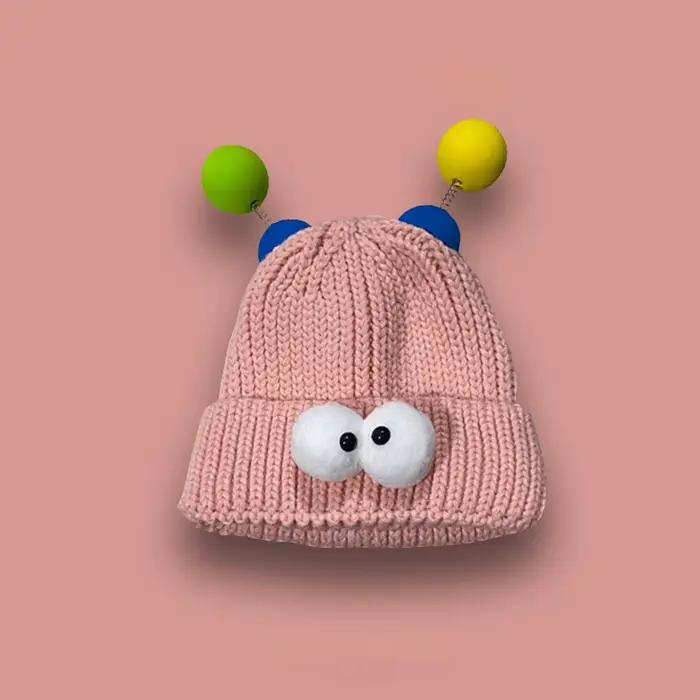 Bonnet en Peluche Doux et Chaud pour Femme