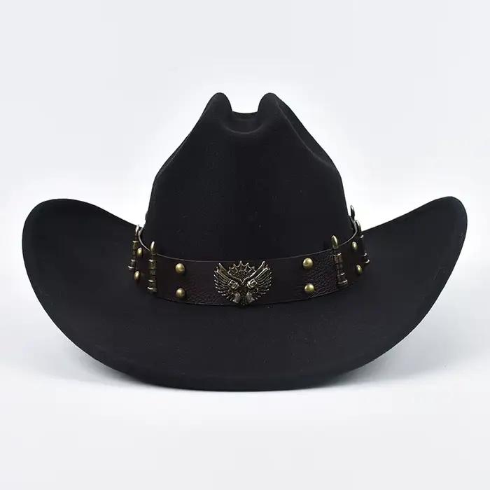Chapeau de cowboy occidental pour hommes et femmes