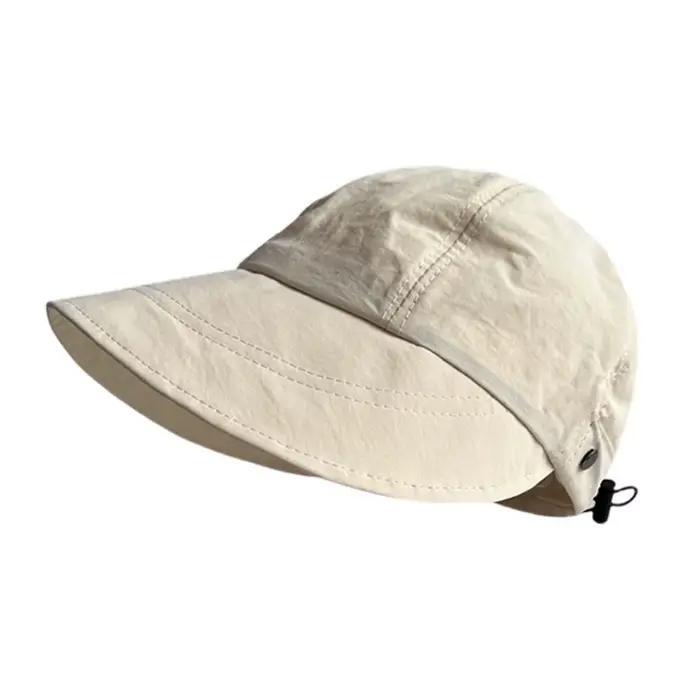 Chapeau de soleil de plage pliable avec cordon de serrage