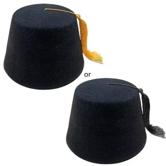 Chapeau Fez rouge, casquette turque pour enfants adultes