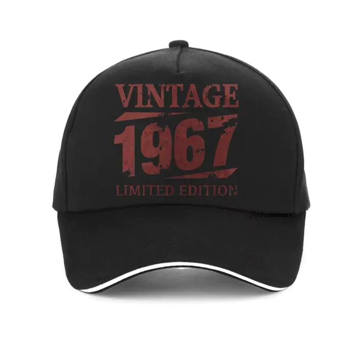 Casquette de baseball vintage 1967 avec lettres imprimées pour hommes et femmes