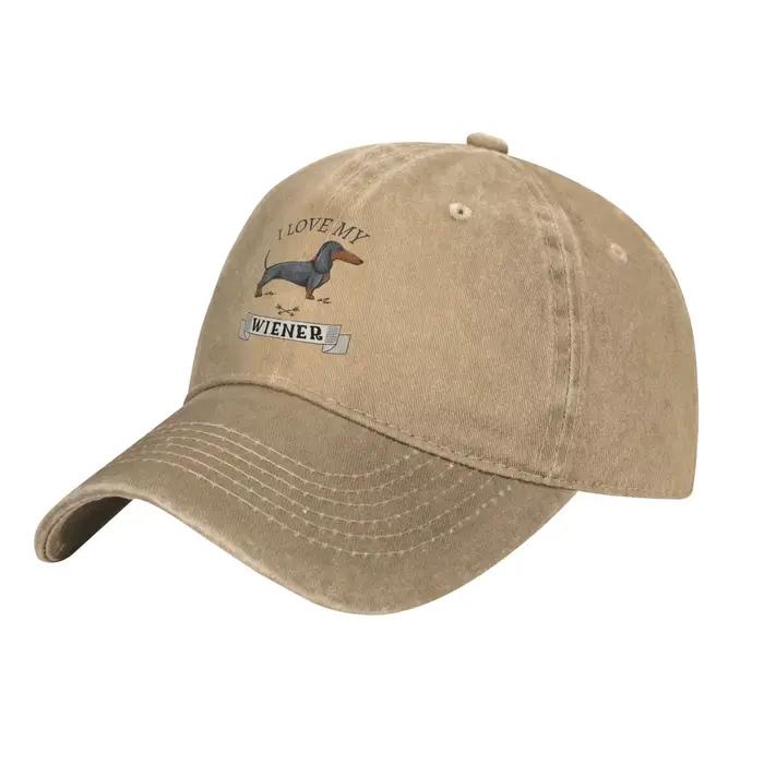 Chapeau Teckel Weiner Dog Design Unique pour Hommes et Femmes Style Original Occasions Extérieures Couleurs Audacieuses