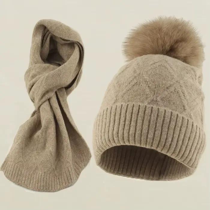 Ensemble chapeau et écharpe pour femmes