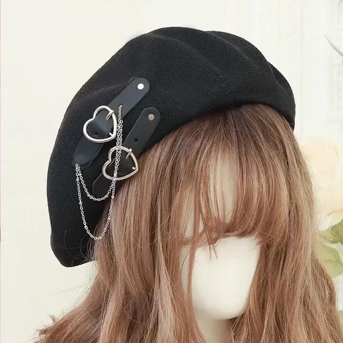 Béret japonais Harajuku Y2 mode Lolita chapeau JK