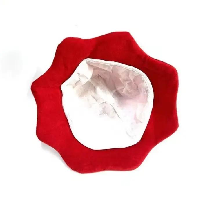 Chapeau de fraise en peluche en peluche saphir profond pour fêtes mascarades carnavals Halloween occasions spéciales enfants adultes