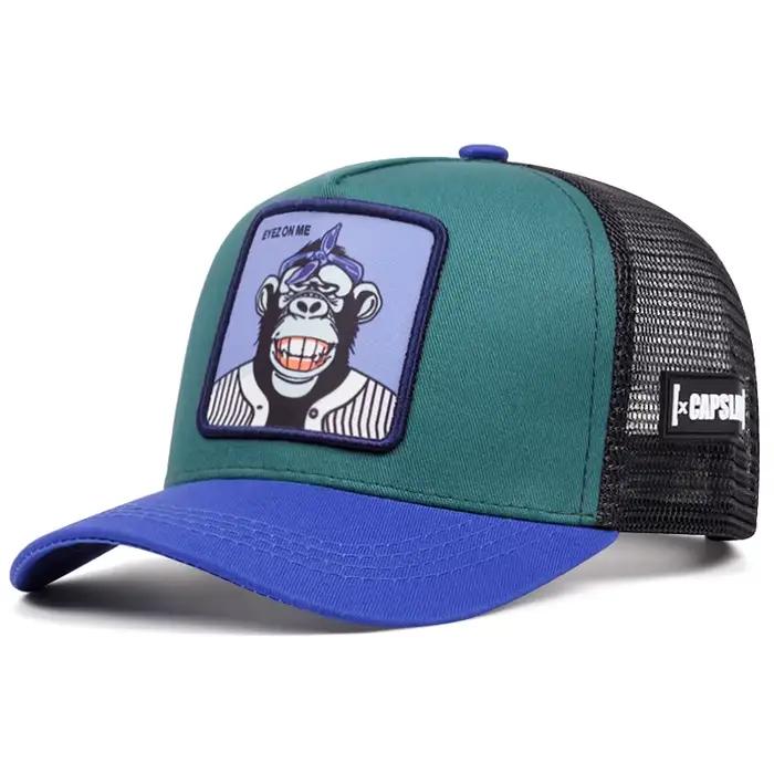 Eyelez on me – casquette de baseball de dessin animé singe souriant