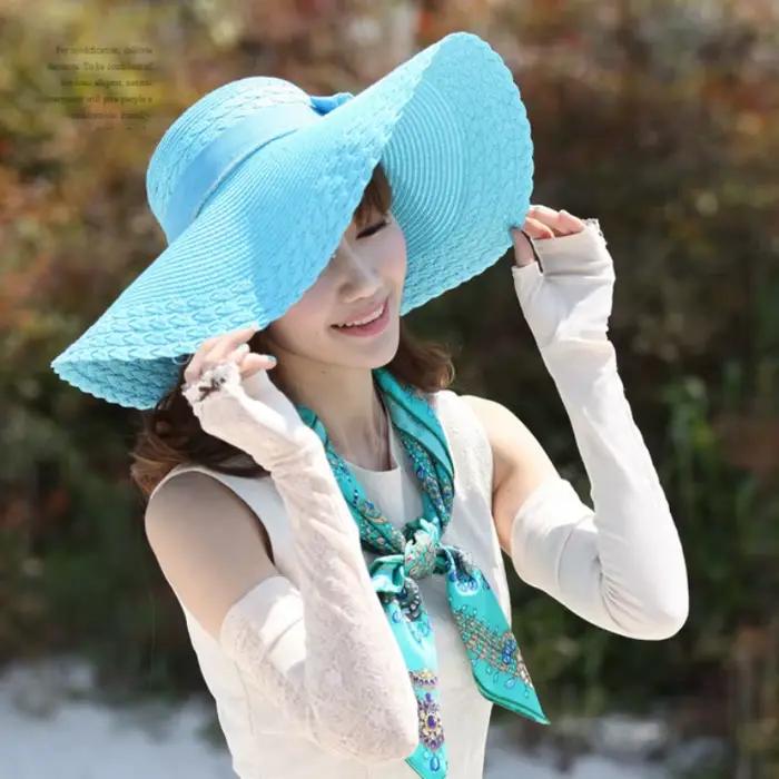 Chapeaux de paille de style coréen pour femmes