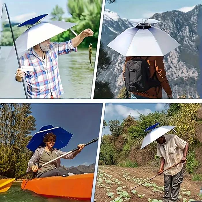 Chapeau parapluie pour la pluie ou le soleil