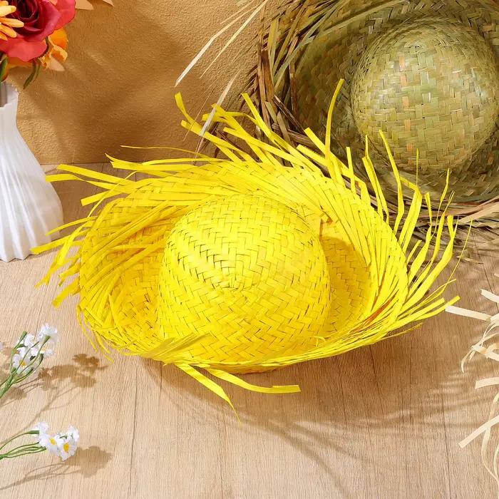 Lot de 3 chapeaux de paille Hawaïens