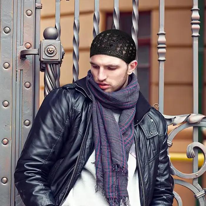 Casquette Kufi islamique pour femmes et hommes musulmans