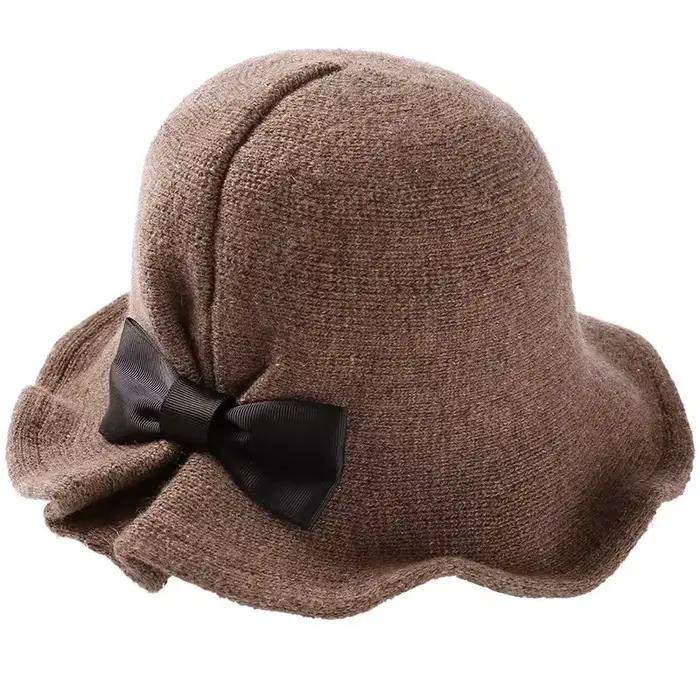Chapeaux de seau en laine vintage pour femmes style sport chic protection solaire décontracté occasions printemps été
