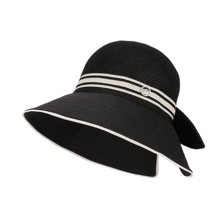 Chapeau de soleil pour femme avec nœud