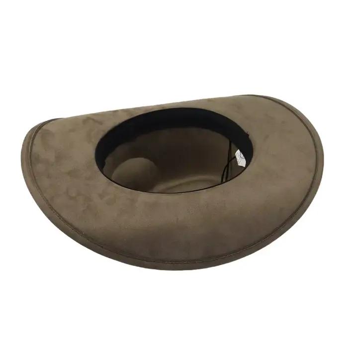 Chapeau haut-de-forme en daim pour femmes et hommes multifonction sportif style ethnique chapeau de soleil pour printemps été automne hiver occasions décontractées