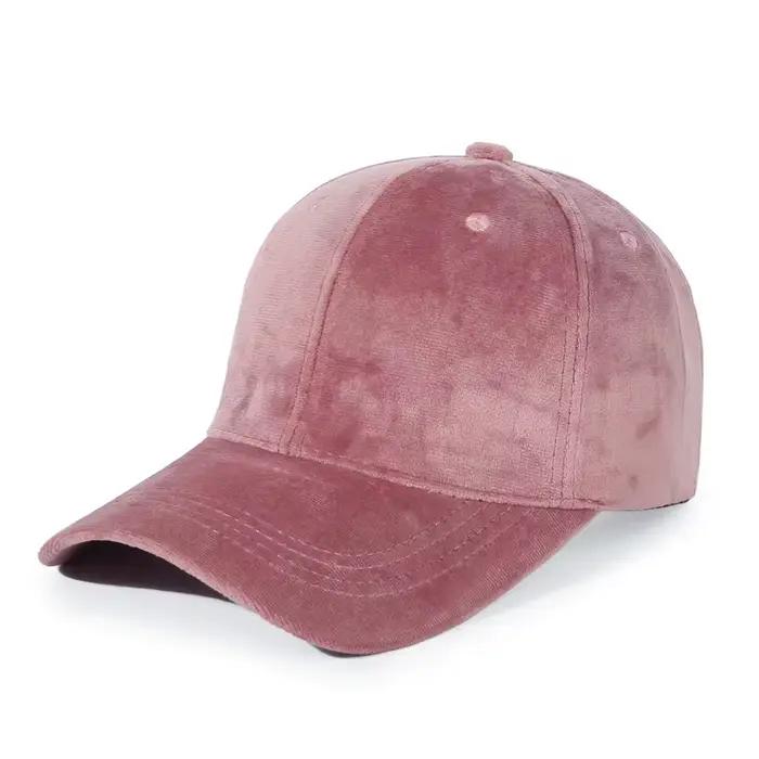 Casquette Bec de Canard en Velours pour Femme