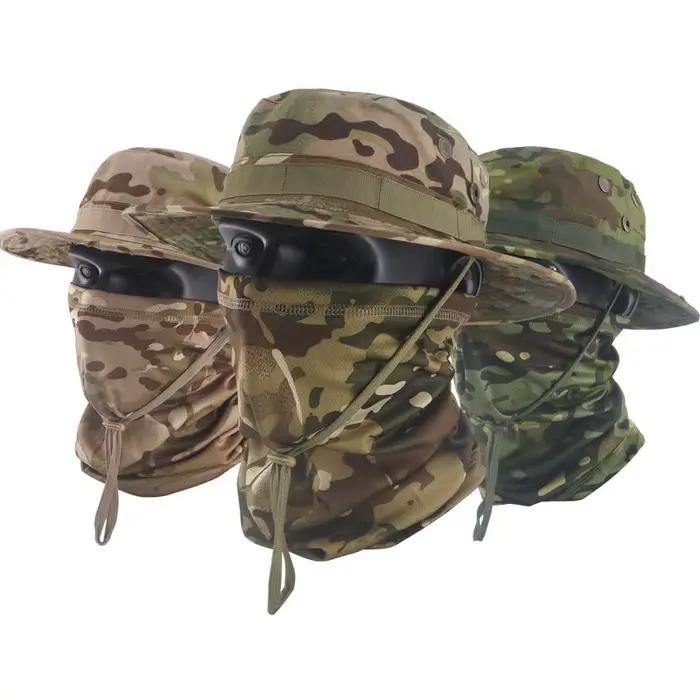 TemuCamouflage Ensemble de chapeaux tactiques de type Boonie pour homme
