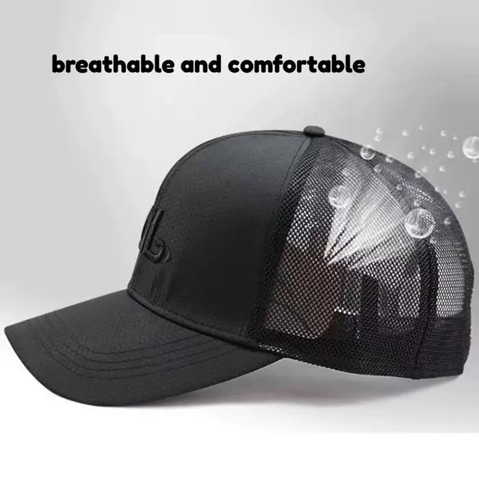 Casquette de baseball XXL 62-68 cm à séchage rapide en maille pour homme et femme