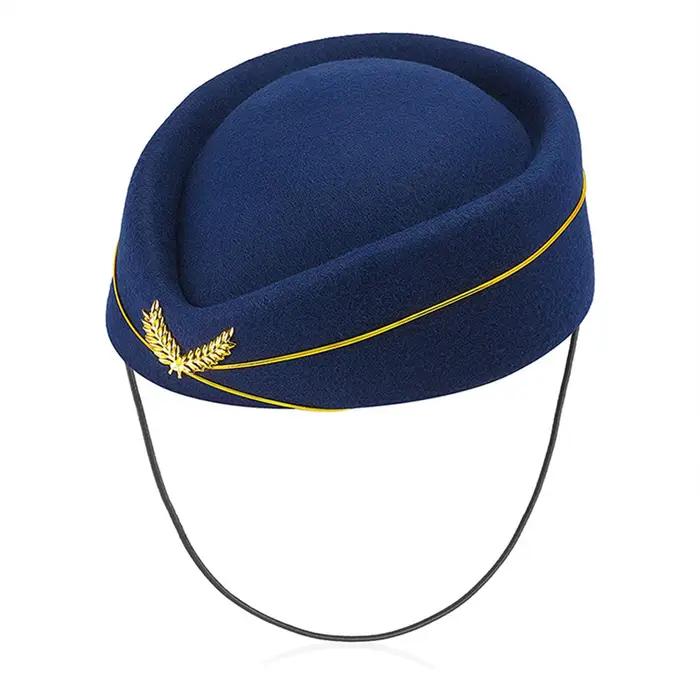Chapeau d'hôtesse de l'air Cosplay pour femme