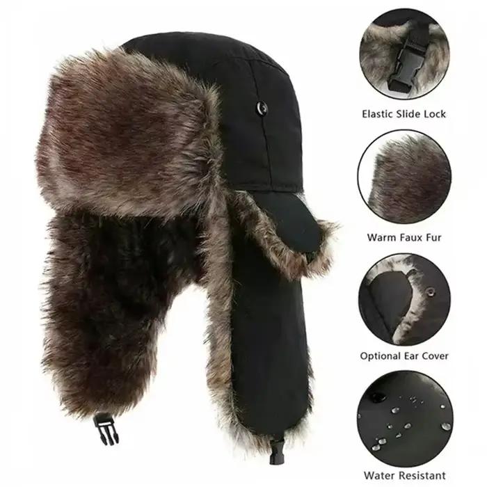 Chapeau d'aviateur d'hiver pour hommes