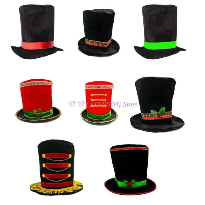 N5KF chapeau bonhomme neige d'hiver élégant avec accessoire fête noël pour hommes