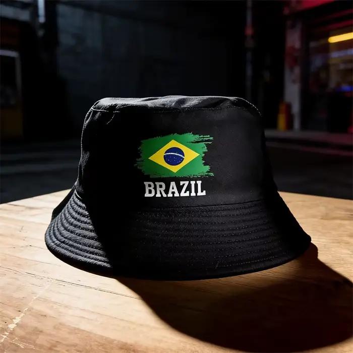 Chapeau Bob Réversible Drapeaux Nationaux de 26 Pays pour Hommes