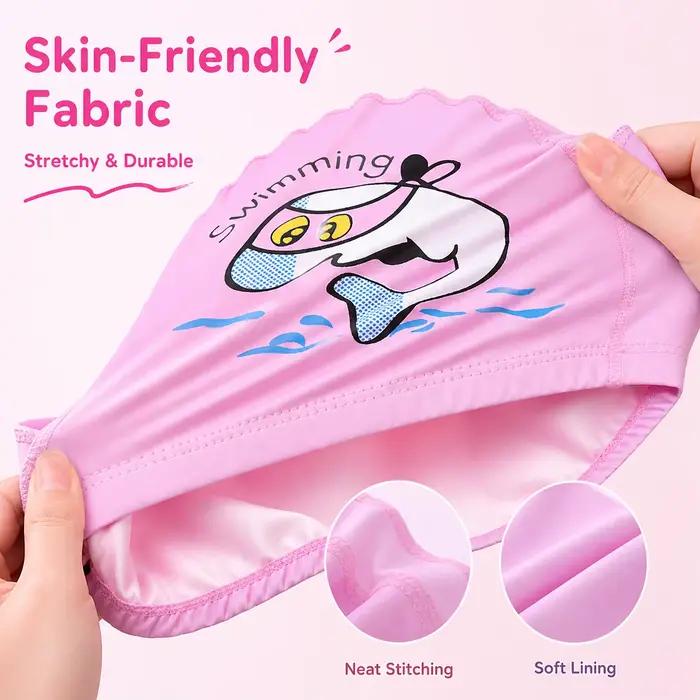 Bonnet de bain mignon en tissu PU imperméable