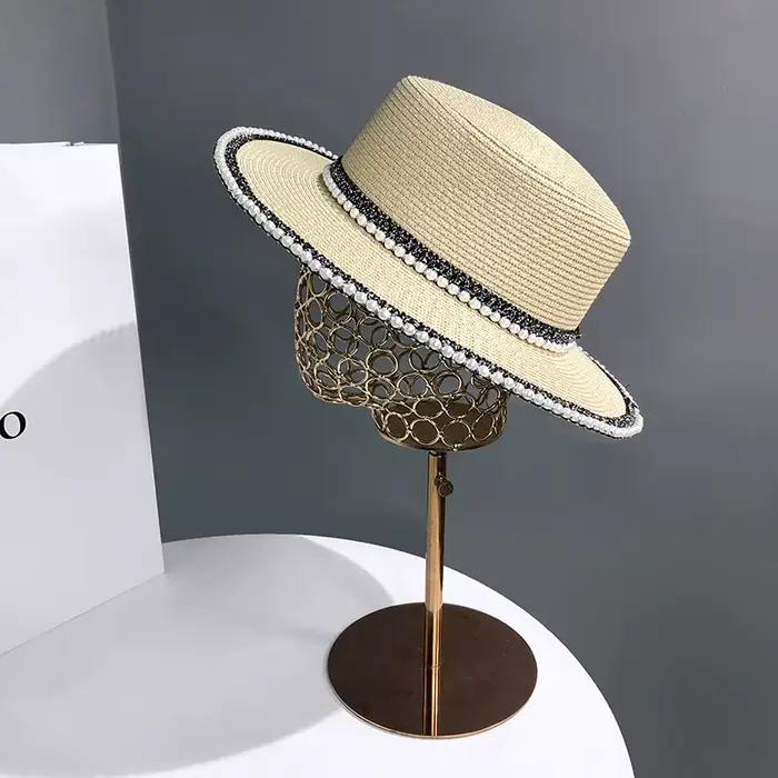 Chapeau de soleil d'été à grand bord pour femmes