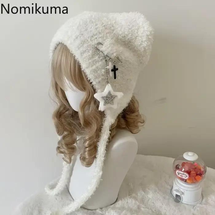 Y2K – bonnet tricoté étoile mignon Ins