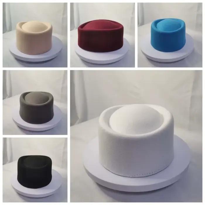 Chapeau de pilulier d'aspect Vintage pour hôtesse de l'air