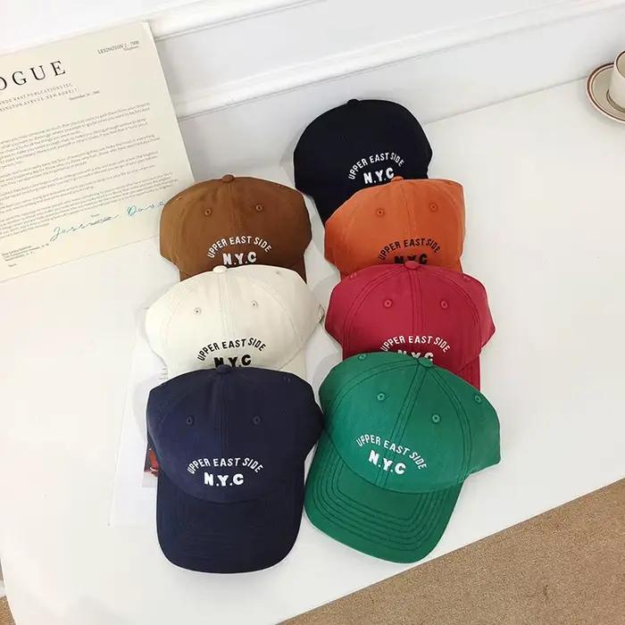 Casquette de baseball brodée de lettres pour enfants