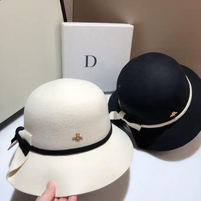 100% australien double face pure laine bassin chapeau étoile Sun Li même style haut-de-forme mode arc après fourche