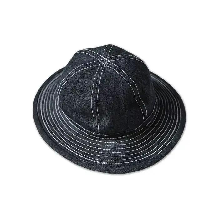 Bronson années 1930 CCC Daisy Mae Denim Hat Style vintage Vêtements de travail Dôme Bucket Cap