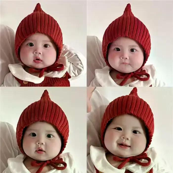 Chapeau pour enfants hiver femmes et hommes bébé tricoté