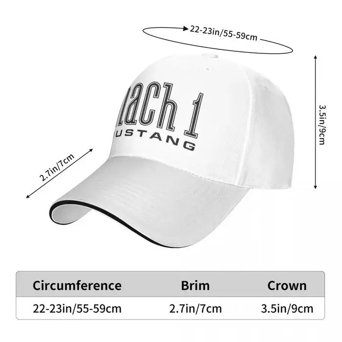 Mustang Mach 1 Casquette de Baseball Homme de Luxe Personnalisée Pour Hommes et Femmes Occasions Spéciales Couleurs Blanc Bleu Rouge