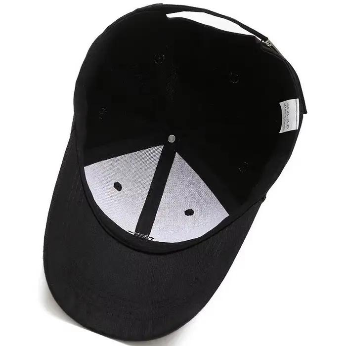 Casquette de baseball tendance et simple à trois barres horizontales pour homme et femme