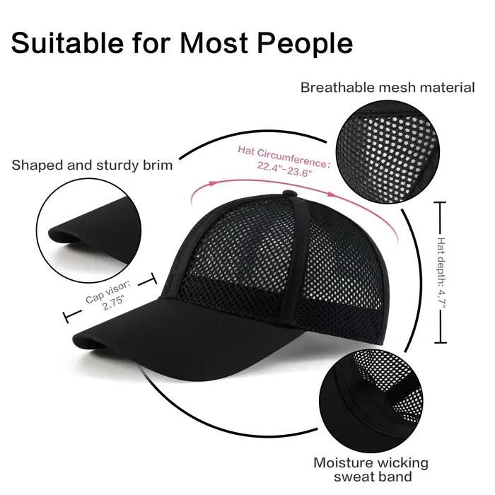 VOBOOM – casquette de Baseball respirante en maille complète pour hommes et femmes
