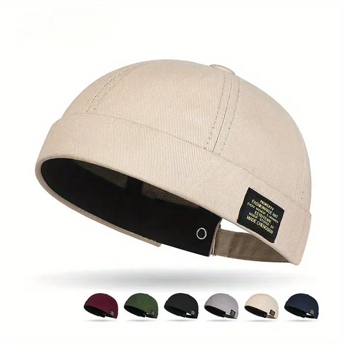 Chapeau sans bords en polyester pour hommes et femmes, ajustement réglable, style sportif, couleurs classiques, activités de plein air et équitation