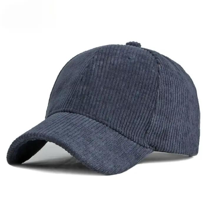 Casquette de Baseball en Velours Côtelé pour Homme