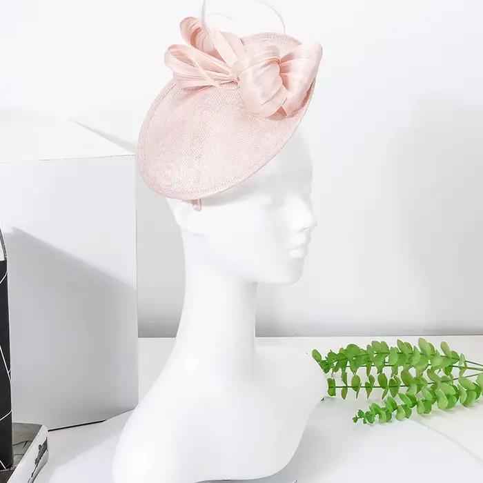 Mariée mariage Fascinator chapeau élégant femmes mode casque fleur belle Occasion chapeaux épingle à cheveux dames fête chapellerie