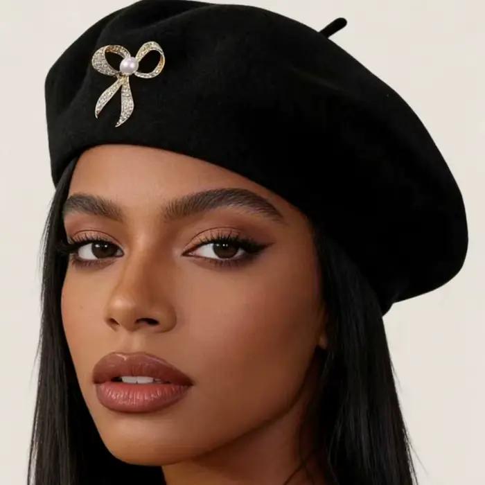 1 Béret pour femme, style coréen