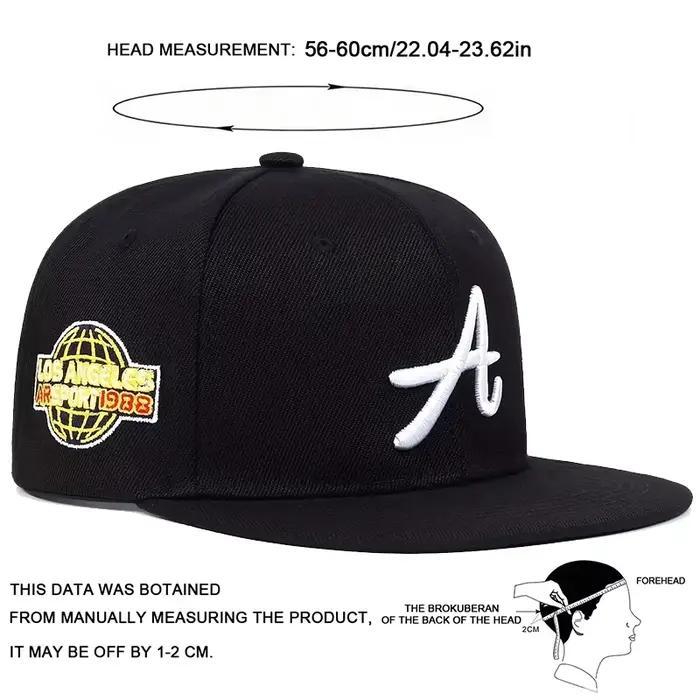 Casquettes de baseball unisexes avec broderie de lettres gothiques