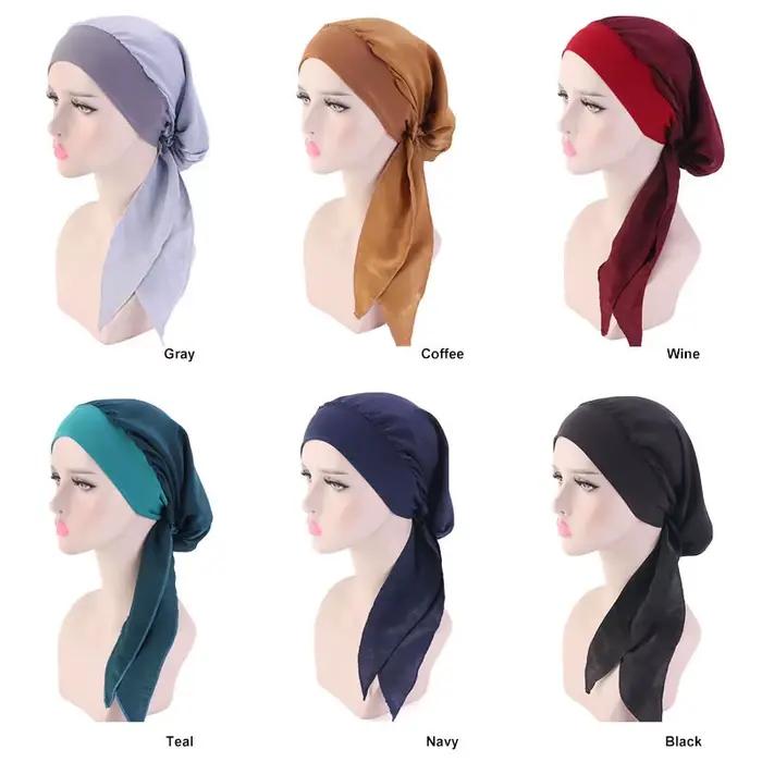 Nouveau turban pré-noué pour femme