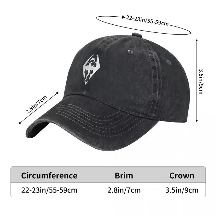 Skyrim – casquette de Baseball à visière pour hommes et femmes