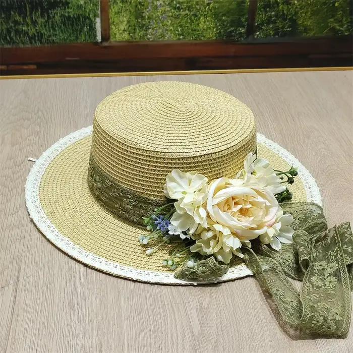 Chapeau de paille d'été pour femmes
