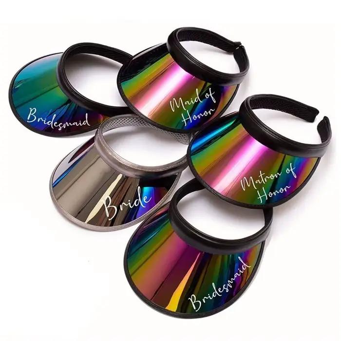 Chapeau de baseball de haute qualité en PVC pour hommes et femmes, visière en plastique transparent, protection UV, pare-soleil et crème solaire, adapté pour l'été et les activités de plein air, couleurs vives et style sportif