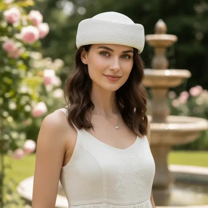 Chapeau Béret en Paille Élégant et Tendance