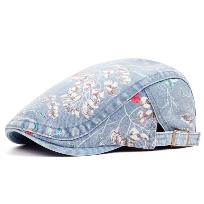 Chapeau de peintre imprimé Floral Vintage pour femmes
