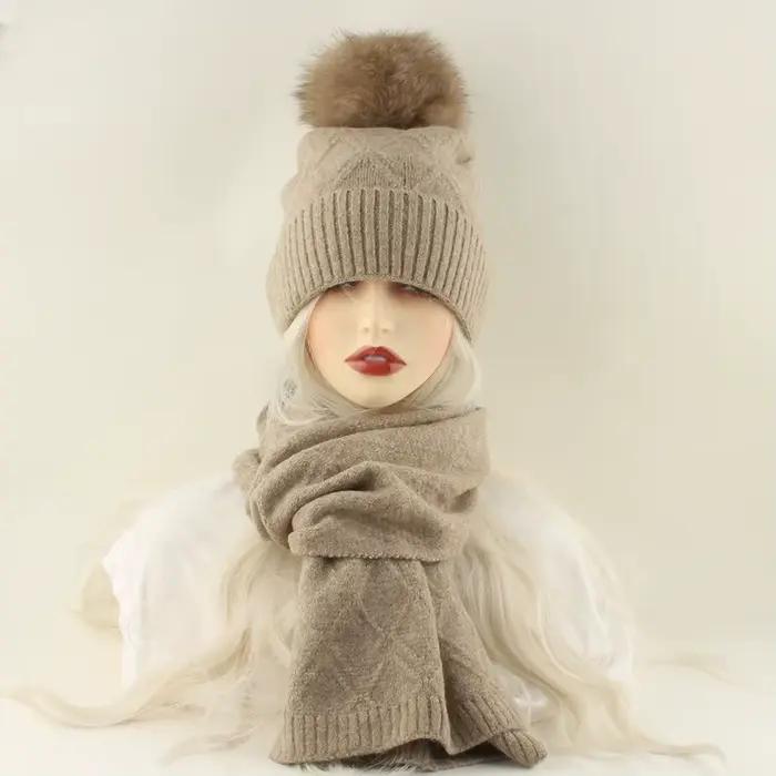 Ensemble chapeau et écharpe pour femmes
